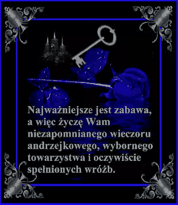 Niebieska róża na andrzejki